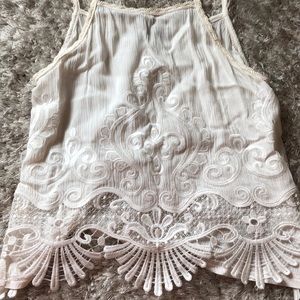White crop top!